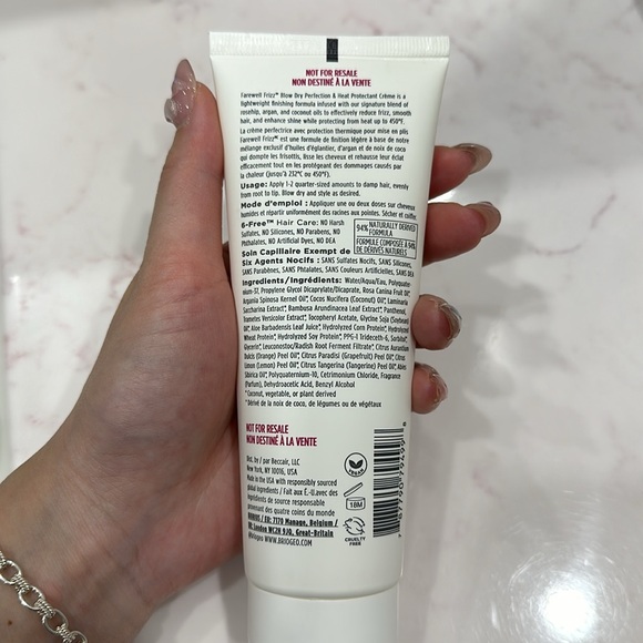 Briogeo Farewell Frizz Blow Dry Perfection Heat Protectant Cream - Picture 2 of 2
